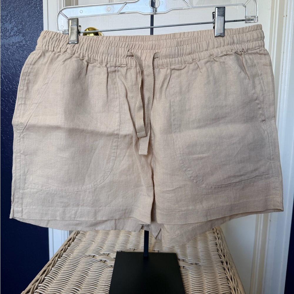 Quince 100% European Linen Drawstring Shorts
